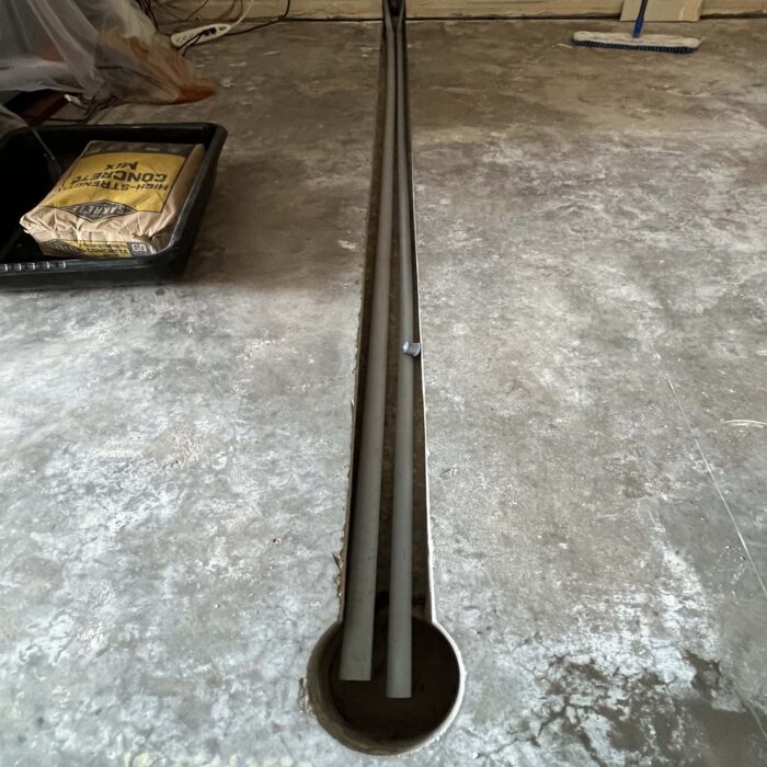 Concrete Cutting and Core Drilling to accommodate a new Floor Plug in an interior living room.